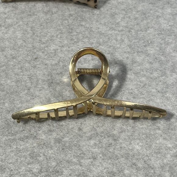 Hair Claw Clips Mix Lot of 7 Medium Pearl Barrettes Good Quality Mix Rhinestones - Picture 7 of 16